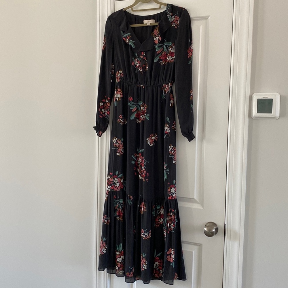 Loft floral maxi dress